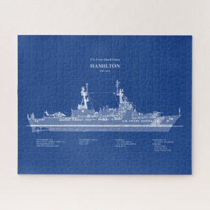 Quebra-cabeça USCG Cutter Hamilton whec-715 - ABD