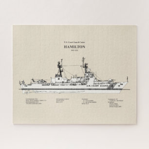Quebra-cabeça USCG Cutter Hamilton whec- 715 - SBD