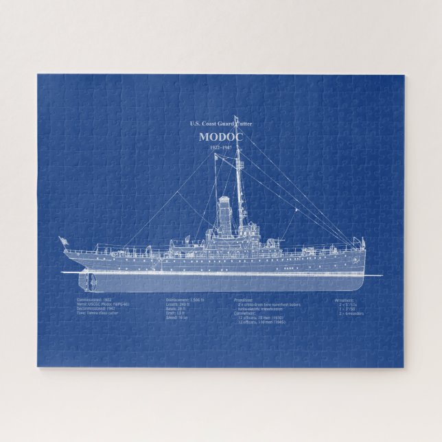 Quebra-cabeça USCG Cutter Modoc wpg-46 - ABD (Horizontal)