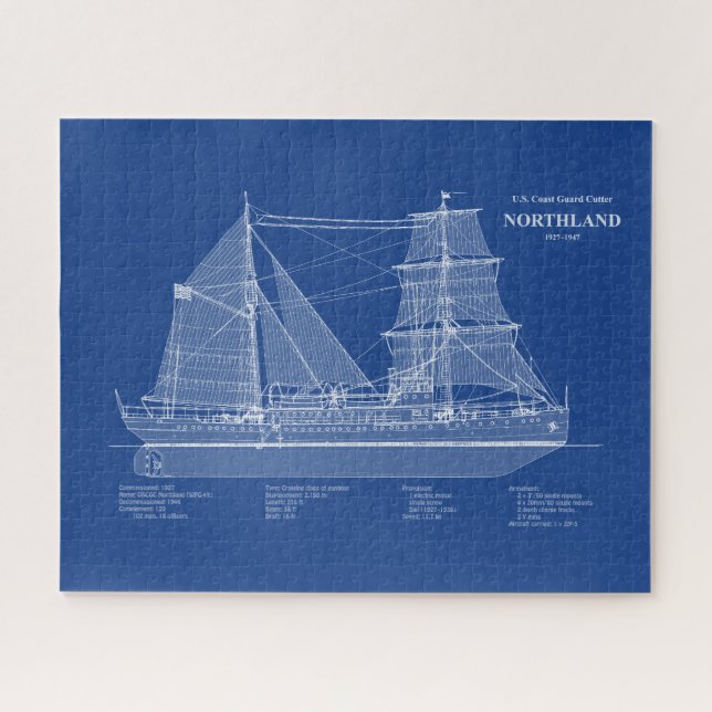 Quebra-cabeça USCG Cutter Northland wpg- 49 - ABD (Horizontal)