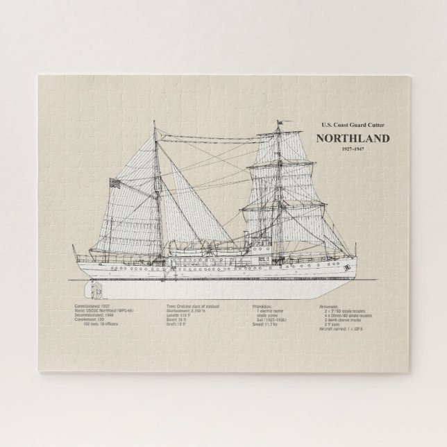 Quebra-cabeça USCG Cutter Northland wpg- 49 - SBD (Horizontal)