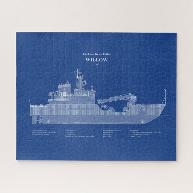 Quebra-cabeça USCG Cutter Willow wlb-202 - ABD (Horizontal)