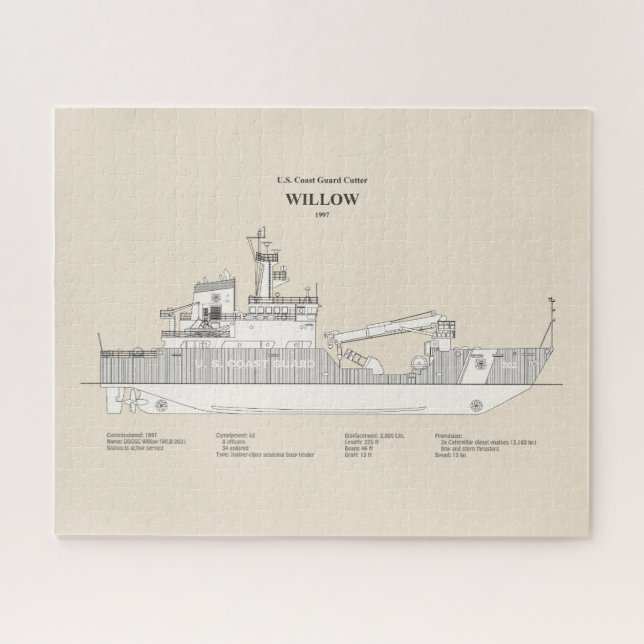 Quebra-cabeça USCG Cutter Willow wlb- 202 - SBD (Horizontal)