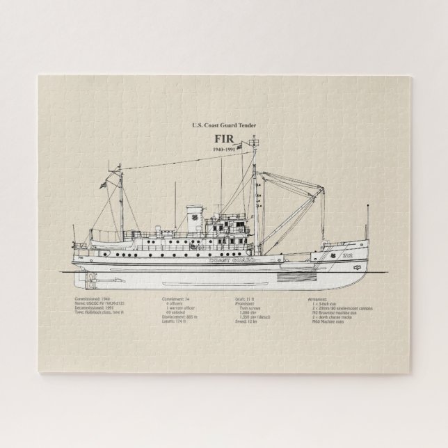 Quebra-cabeça USCG Tender Fir wlm- 212 - SBD (Horizontal)