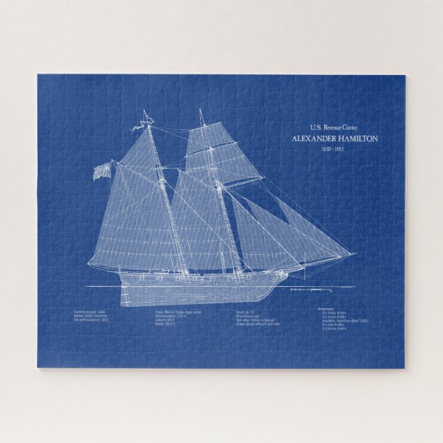 Quebra-cabeça USRC Alexander Hamilton - ABD (Horizontal)