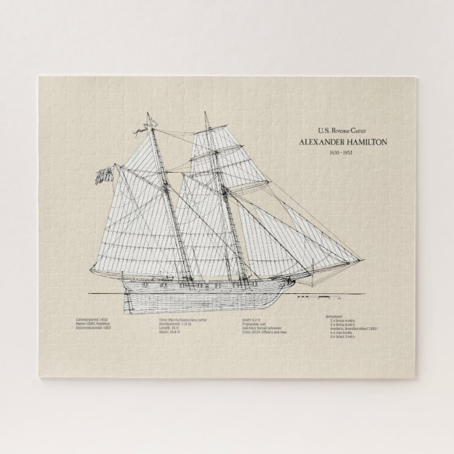 Quebra-cabeça USRC Alexander Hamilton - SBD (Horizontal)