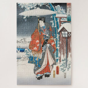Quebra-cabeça Utagawa Hiroshige - Conto de Genji, Príncipe Elega
