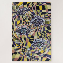 Quebra-cabeça Utopia Aquarela em Pop Surrealismo Trabalho de art