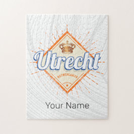 Quebra-cabeça Utrecht Países Baixos Cidade Holandesa Vintage Sou