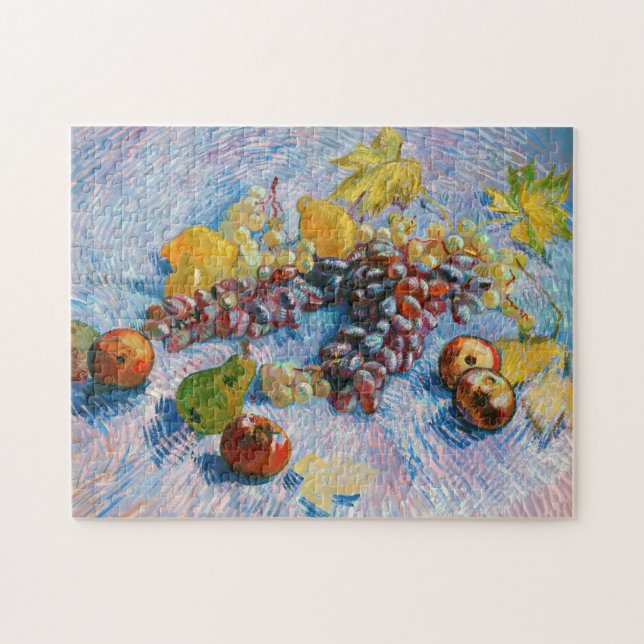 Quebra-cabeça Uvas, limões, peras e maçãs, Van Gogh (Horizontal)