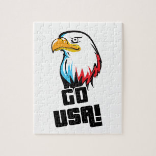 Quebra-cabeça Vá para os EUA! águia americana