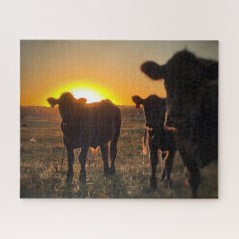 Quebra-cabeça Vacas ao Sol