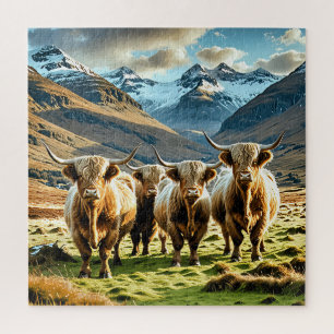 Quebra-cabeça Vacas de montanha,