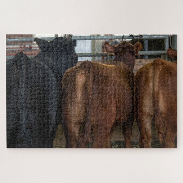 Quebra-cabeça Vacas de trás (Horizontal)