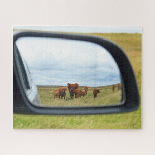 Quebra-cabeça Vacas no espelho