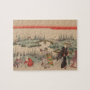 Quebra-cabeça Vaga-lume de travamento (woodcut da cor)