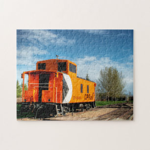 Quebra-cabeça Vagão Caboose Edmonton Canadá.