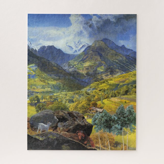 Quebra-cabeça Val d'Aosta (paisagem alpina majestosa italiana) (Vertical)