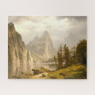 Quebra-cabeça Vale do rio-Yosemite Merced, Albert Bierstadt