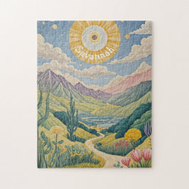 Quebra-cabeça Vale do Tranquilo: Paisagem Pastel