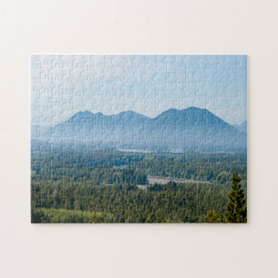 Quebra-cabeça Vale enevoado em Tofino - BC, Canadá