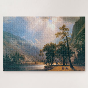 Quebra-cabeça Vale Half Dome Yosemite, de Albert Bierstadt, 1870