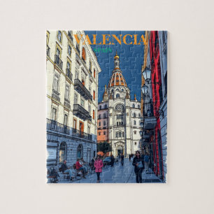 Quebra-cabeça Valencia Espanha Viagem Art Vintage