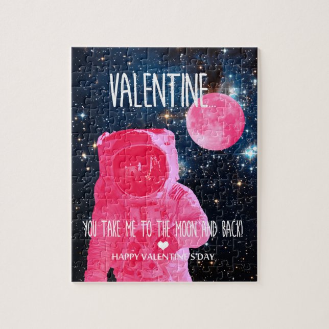 Quebra-cabeça Valentine, você me leva à lua e de volta (Vertical)