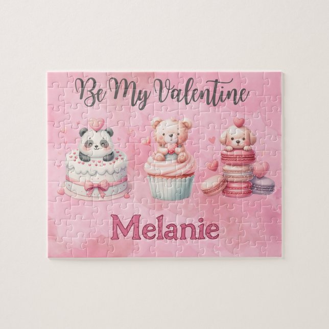 Quebra-cabeça Valentine's Day Animal Kid Puzzle  (Horizontal)