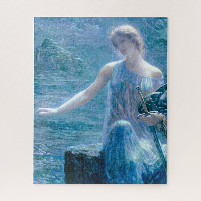 Quebra-cabeça Valkyrie em um vestido azul com Armor (Vertical)