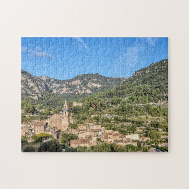 Quebra-cabeça Valldemossa antiga vila - Mallorca, Espanha (Horizontal)