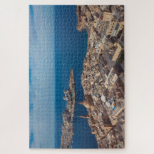 Valletta City Seascape Fotografia aérea de Malta