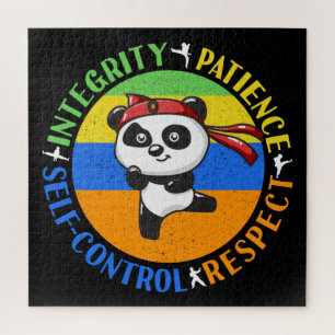 Quebra-cabeça Valores de Artes Marciais - Meninos Karate Mindset