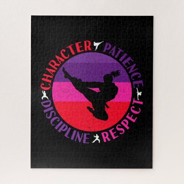 Quebra-cabeça Valores Essenciais das Artes Marciais - Karate (Vertical)