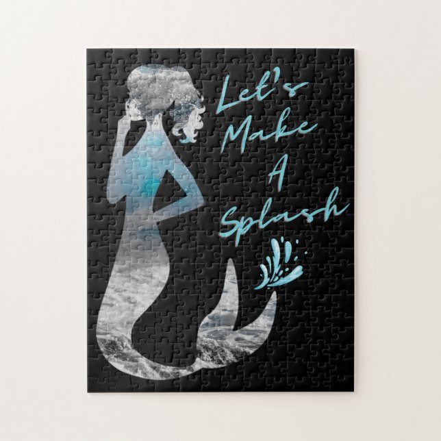 Quebra-cabeça Vamos De Sereia Do Oceano Faz Um Splash (Vertical)