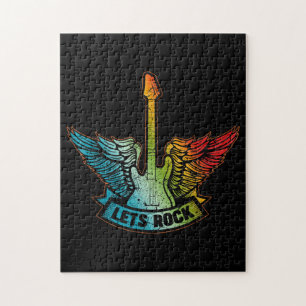 Quebra-cabeça Vamos Rock Legend Rock and Roll Music Guitar