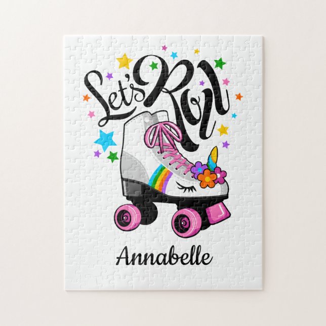 Quebra-cabeça Vamos Roll Unicorn Roller skate (Vertical)