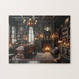 Quebra-cabeça Vampire Library Gothic Home Decor