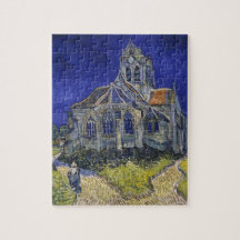 Van Gogh A Igreja em Auvers Céu Azul Arte