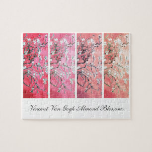 Quebra-cabeça Van Gogh Almond Blossoms Rosa Escuro Gradiente de