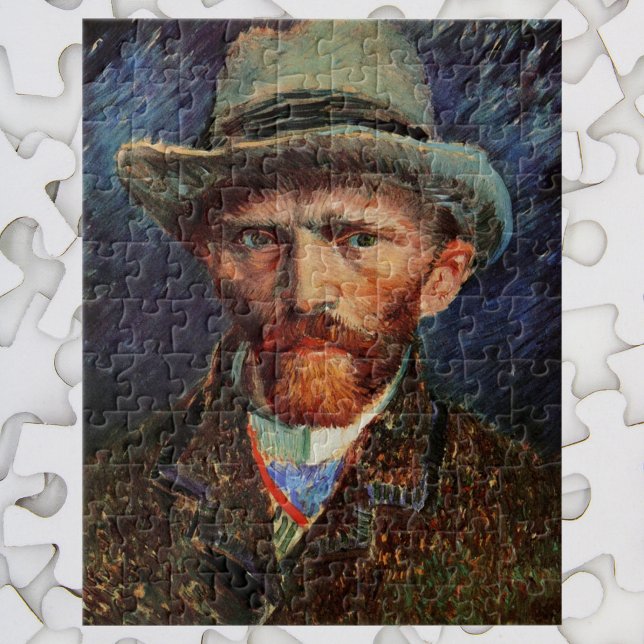 Quebra-cabeça Van Gogh; Autorretrato com Chapéu de Feltro Cinza (Criador carregado)