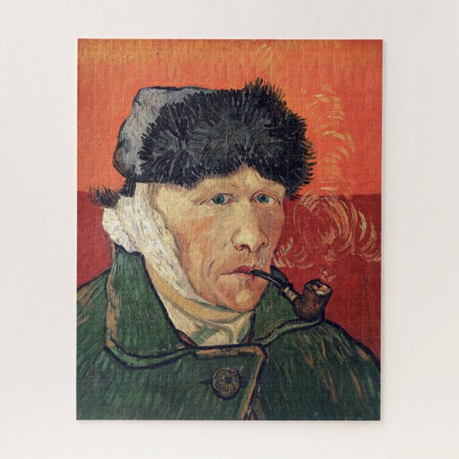 Quebra-cabeça Van Gogh - Autorretrato com Orelha Bandada, (Vertical)