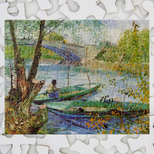 Quebra-cabeça Van Gogh Fishing in the Spring, Pont de Clichy