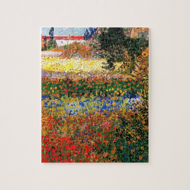Quebra-cabeça Van Gogh - Jardim de Flores (Vertical)