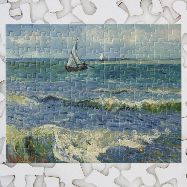 Quebra-cabeça Van Gogh Seascape em Saintes Maries de la Mer (Criador carregado)