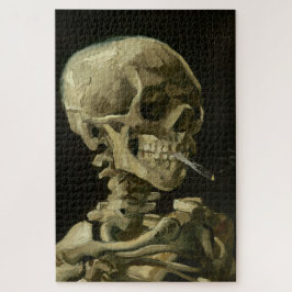 Quebra-cabeça Van Gogh Skeleton Burnig Cigarette