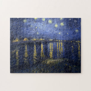 Quebra-cabeça Van Gogh Starry Night Sobre O Ródano