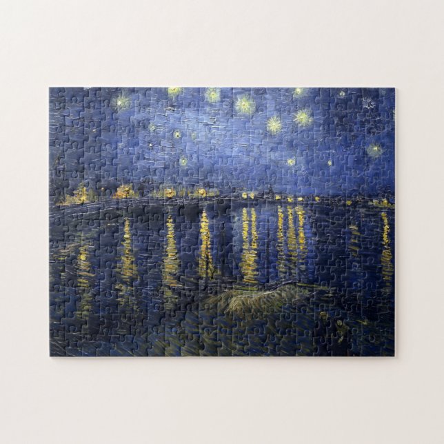 Quebra-cabeça Van Gogh Starry Night Sobre O Ródano (Horizontal)