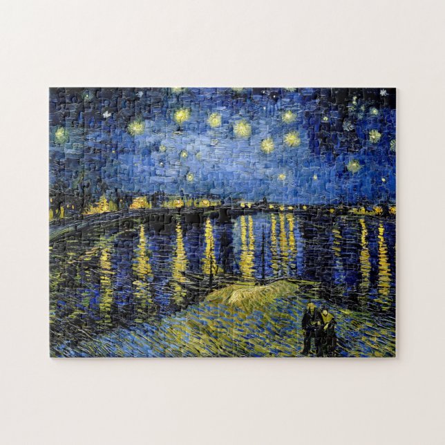 Quebra-cabeça Van Gogh Starry Night Sobre O Ródano 1888 (Horizontal)