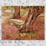 Quebra-cabeça Van Gogh Stone Bench em Jardim, Hospital Paul Rua<br><div class="desc">O Banco de Pedra no Jardim do Hospital Santo-Paul, de Vincent van Gogh, é um apos impressionismo de artes plásticas vintage que ainda apresenta um banco no jardim com árvores e uma fonte no fundo. A estação do outono traz cores quentes. Sobre o artista: Vincent Willem van Gogh era um...</div>